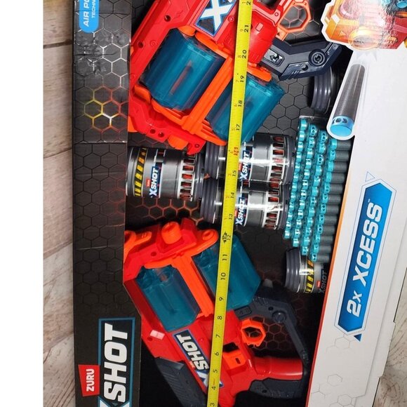 Zuru XShot 2X Xcess Toy Gun – Air Pocket Technology for Maximum Distance - Picture 2 of 16